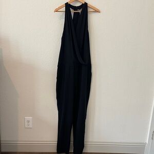 Rory Beca Sz L Black Sleeveless Jumpsuit